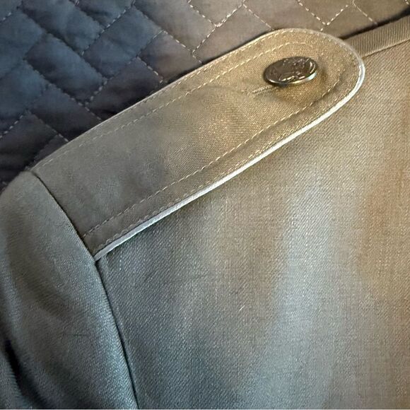 Men's Olive Green Military Safari Utility Jacket - Picture 9 of 13